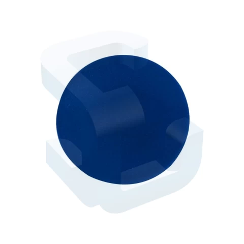 Placuta albastra, opaca, pentru buton seria M22