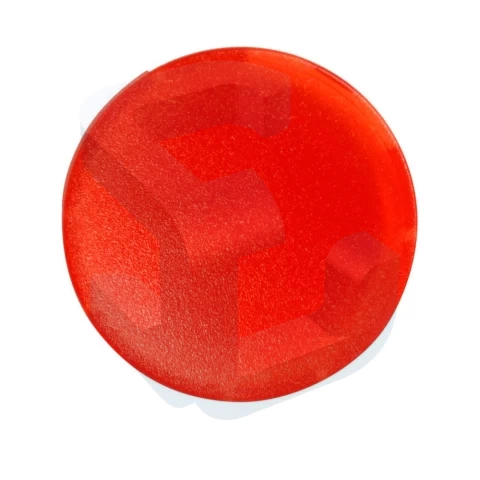 Placuta rosie, transparenta, pentru buton seria M22